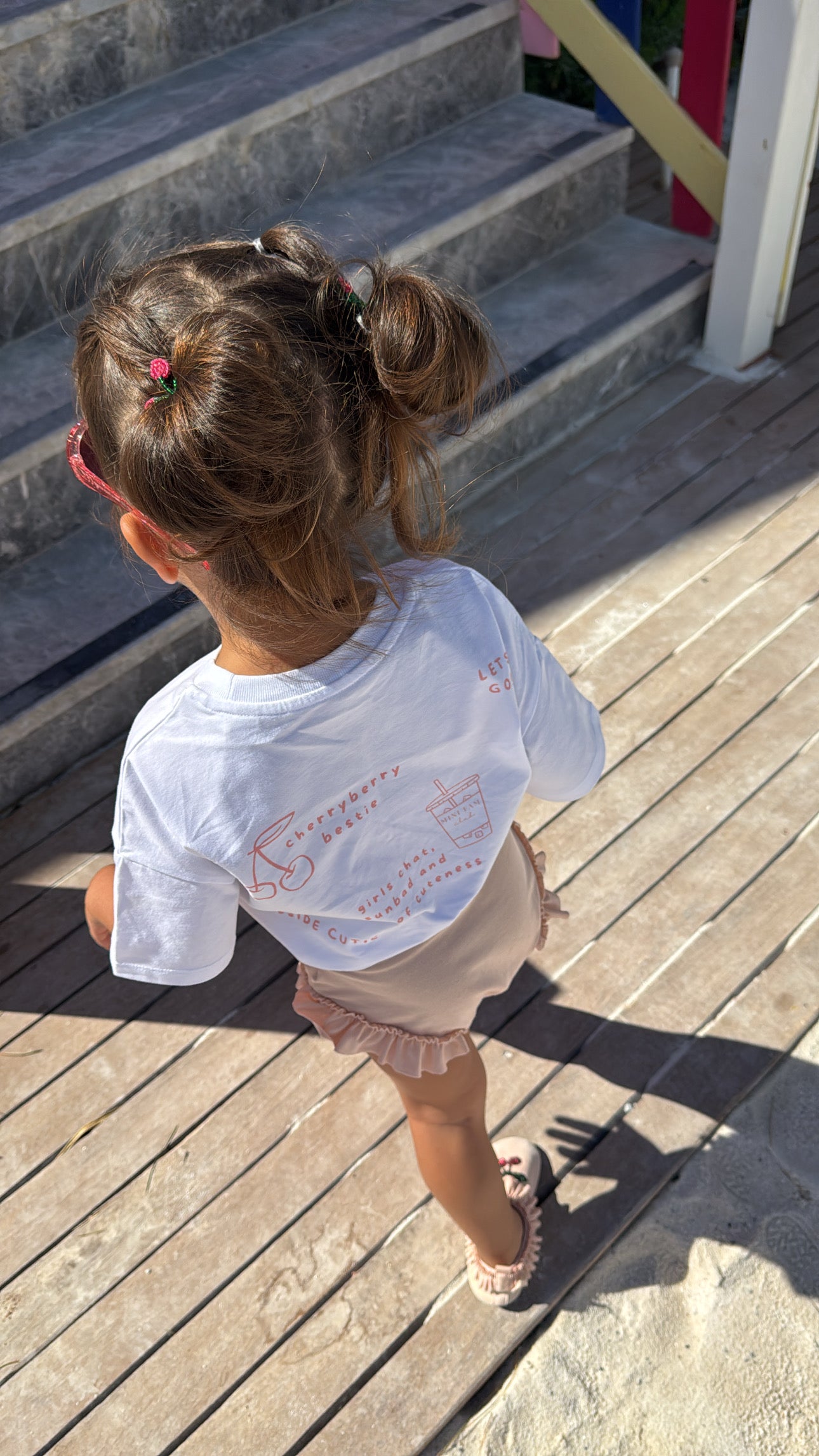oversize cherry-berry bestie shirt