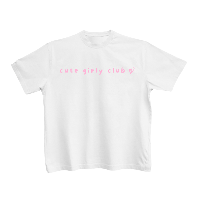 cute girly club t-shirt