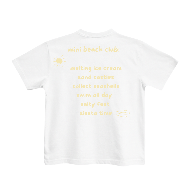mini beach club t-shirt